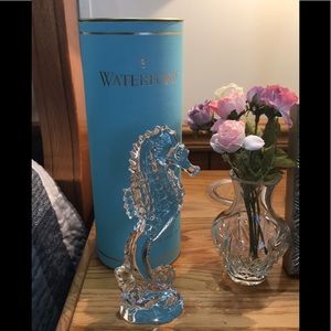 Crystal Waterford seahorse paperweight
